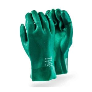 LUVAS DE PVC VERDE PARA SERVIÇOS PESADOS 27CM